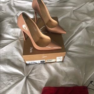 Christian Louboutin Nude Patent Leather Heels